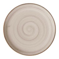 Prato 27cm Raso Cerâmica Corona Caoba Cinza